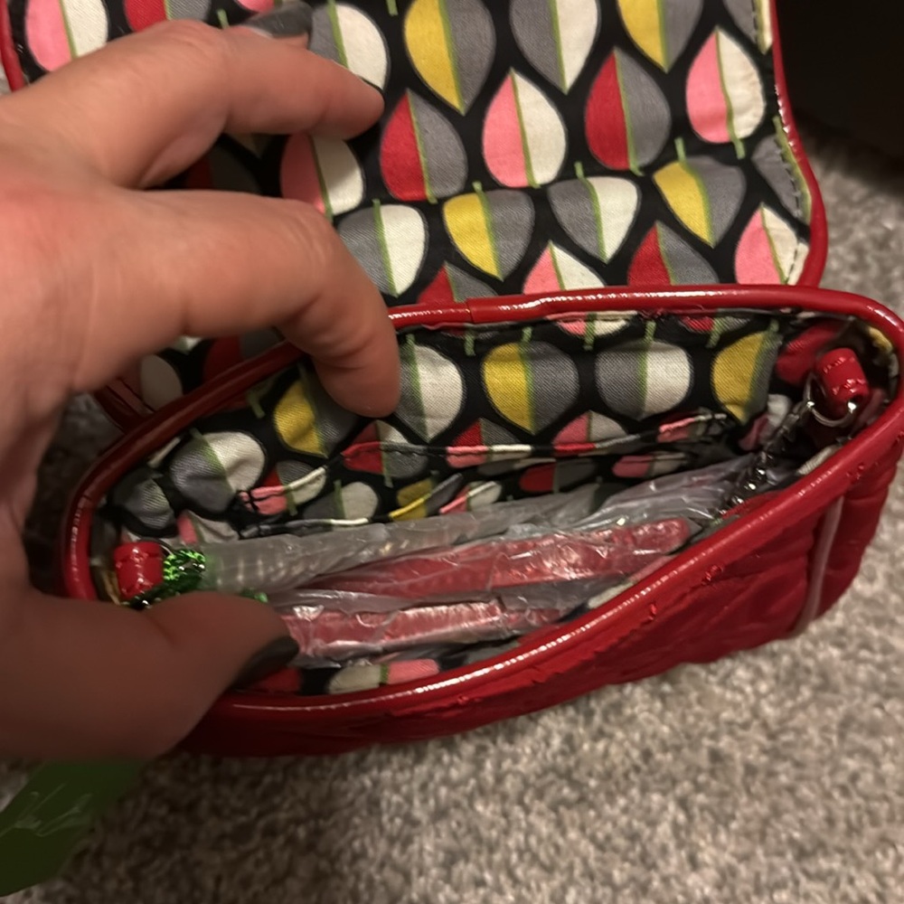 NWT Vera Bradley red crossbody bag - Picture 7 of 9